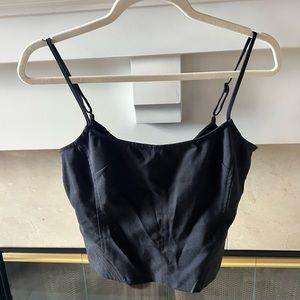Black Crop Top - Urban Outfitters